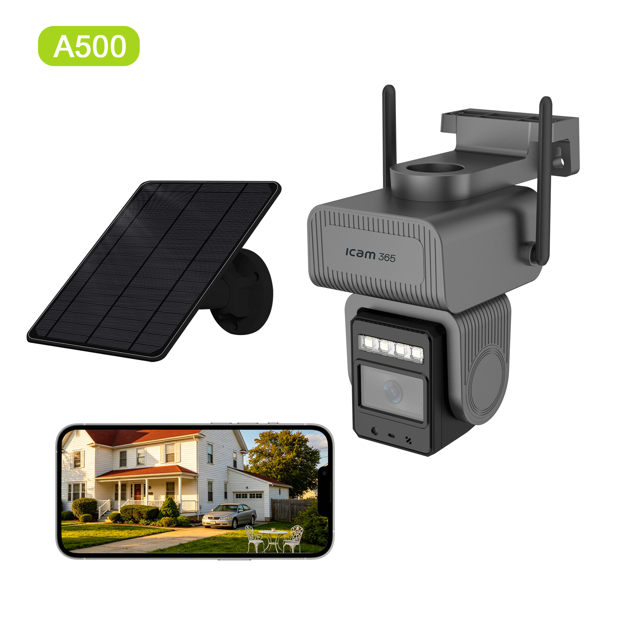 Smart Solar 4G  AOV  Security Camera , 360 Rotation , Night vision  A500